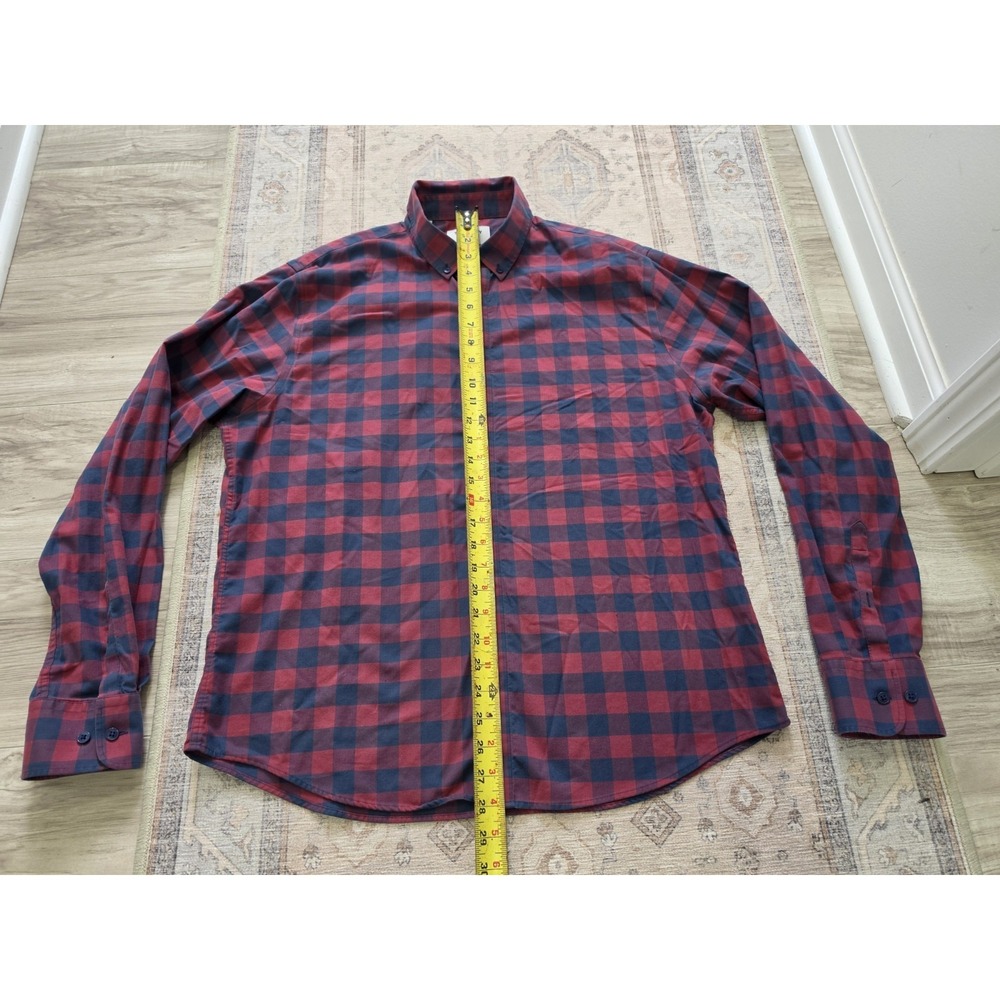 Twillory Button Shirt Mens Large Blue Red check - Picture 5 of 8